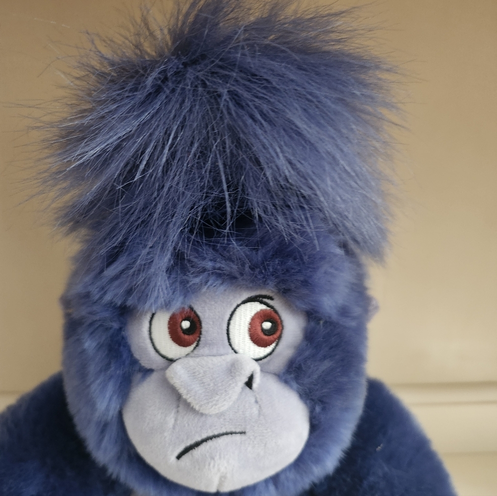 Tarzan Turk Plush Exclusive Disney Store Ape Gorilla Blue 12" Plush, New - Picture 6 of 10